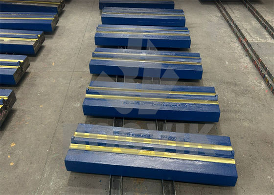 Pièces usées de concasseur à choc accessoires pièces de rechange barre de soufflage