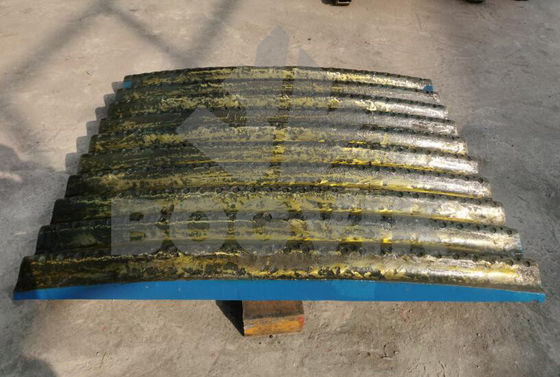 Technologie de base Manganèse avec insert de carbure de titane et Manganèse avec insert de chrome des pièces d'usure des mâchoires et des cônes