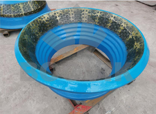 Technologie de base Manganèse avec insert de carbure de titane et Manganèse avec insert de chrome des pièces d'usure des mâchoires et des cônes