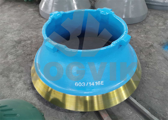 TC1000 TC1300 Pièces détachées de concasseur à cône Bowl Liner et manteau avec numéro de pièce 603/1508E 603/1416E 603/9052E