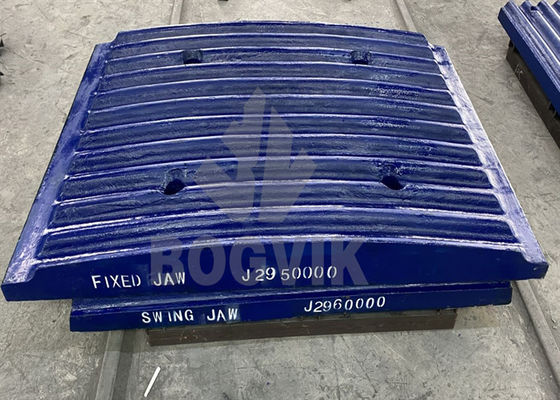 C12 Plaque à mâchoires fixes J2950000 Plaque à mâchoires oscillantes J2960000 Mn13Cr2 Mn18Cr2 Mn22Cr2