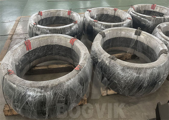 Pièces de machines minières chrome avec rouleaux de broyage à inserts en céramique