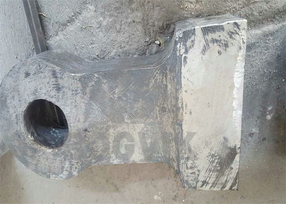Les marteaux BOGVIK DHT avec une extrémité de travail de 600 BHN pour une excellente résistance à l'abrasion pour le recyclage