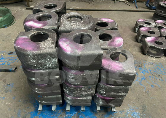 Pièces de déchiqueteuses métalliques Caps et protecteurs de broches pour le recyclage des déchets avec de bonnes performances