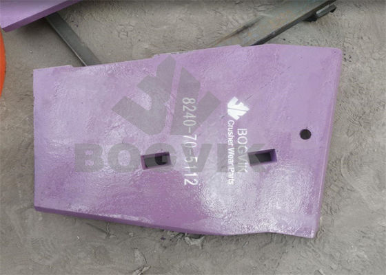 BR380 Broyeur à mâchoires Plaque de joue supérieure L/H 8240-70-5112 Plaque de joue supérieure R/H 8240-70-5122
