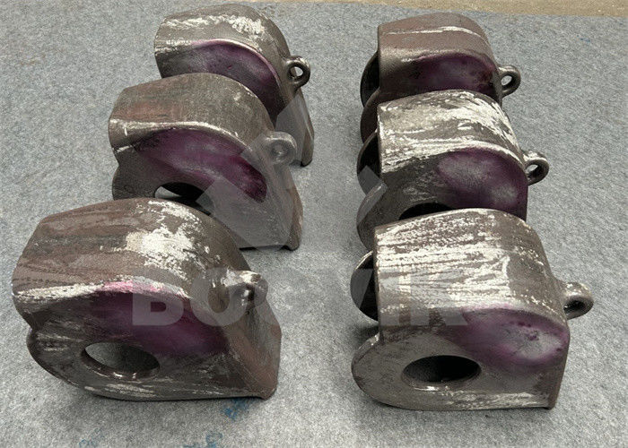 Pièces de déchiqueteuses métalliques Caps et protecteurs de broches pour le recyclage des déchets avec de bonnes performances
